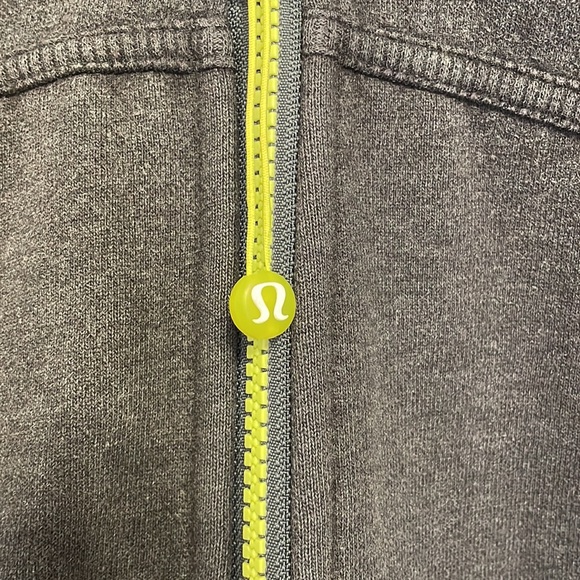 Lululemon scuba hoodie – dark gray/lime green - Picture 2 of 7
